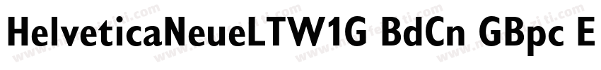HelveticaNeueLTW1G BdCn GBpc EUC H字体转换